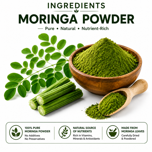 Himalayan Moringa Capsules | 60 Vegetarian Capsules | 100% Natural Moringa Supplement | Rich in Antioxidants, Vitamins & Minerals | Supports Immunity, Energy, Digestion, Skin & Hair Health