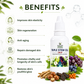 Liquid Triple Stem Cell Drops 30ml | Apple, Grape & Edelweiss Stem Cell Extract | Antioxidant Formula for Immunity, Skin Vitality, Hydration & Daily Wellness Support