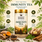 Divine Earth Herbal Ayurvedic Immunity Tea | Caffeine-Free Loose Leaf Herbal Tea | Daily Immunity Support | Tulsi, Giloy, Ashwagandha, Mulethi & 30+ Herbs | 70g