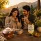 Divine Earth Herbal Ayurvedic Immunity Tea | Caffeine-Free Loose Leaf Herbal Tea | Daily Immunity Support | Tulsi, Giloy, Ashwagandha, Mulethi & 30+ Herbs | 70g