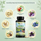Divine Earth Herbal Himalayan Double Stemcell Capsules | 60 Capsules | Apple & Grape Stem Cell Extract with Acai Berry, Blueberry & Herbal Botanicals | Supports Immunity, Energy, Skin Health & Overall Wellness