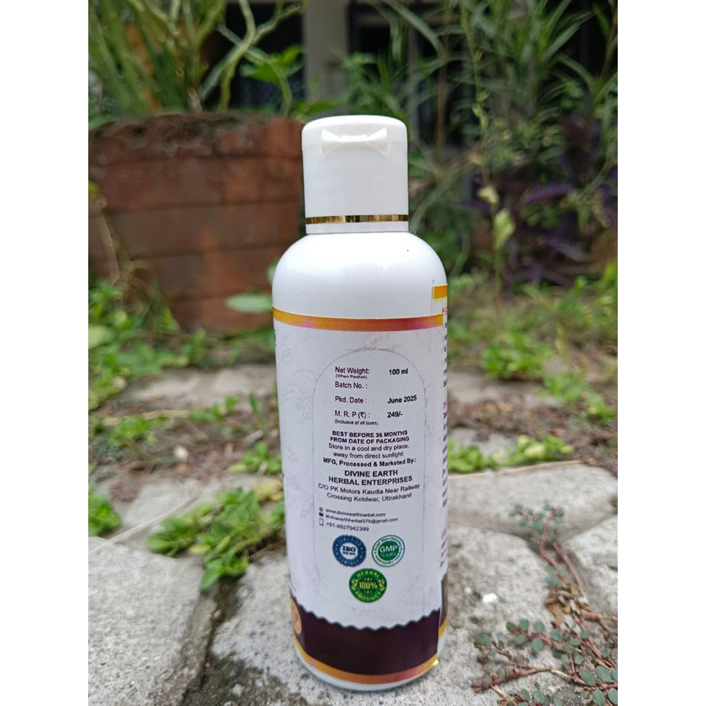 Divine Earth Herbal Kesh Raj Hair Oil Combo Pack (100ml x 2) – Ayurvedic Hair Oil with 21 Himalayan Herbs for Hair Growth, Hair Fall Control & Scalp Nourishment