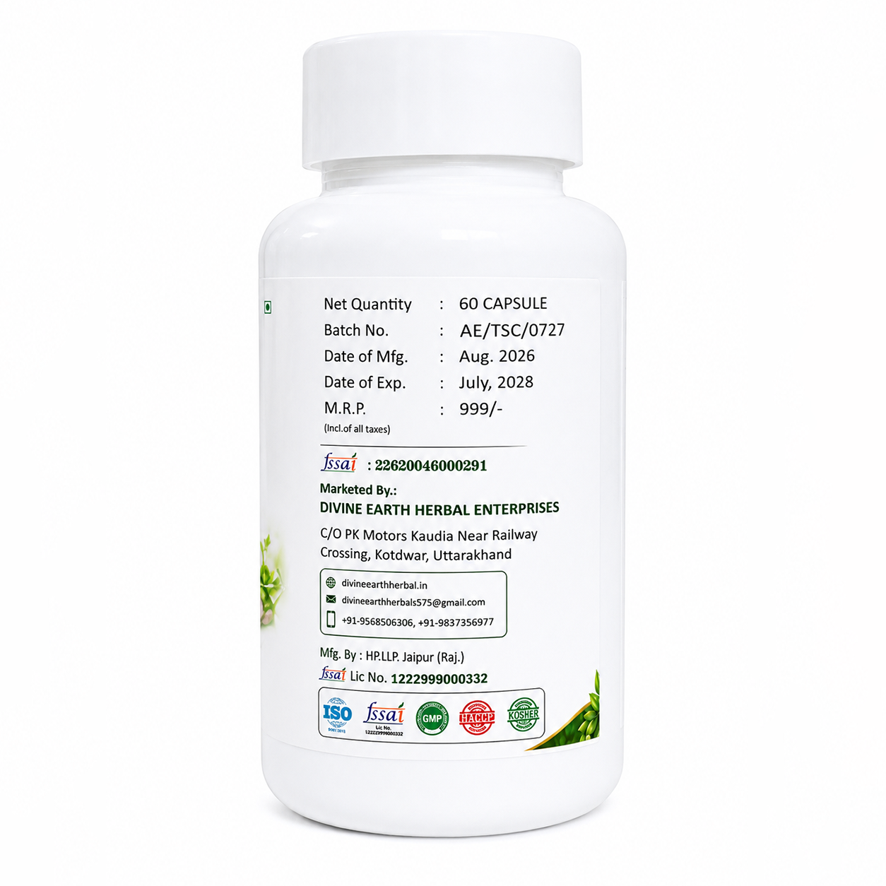 Himalayan Triple Stemcell Capsules (60 Capsules) | Apple & Grape Stem Cell Extract with Berry & Herbal Blend | Antioxidant-Rich Wellness Supplement