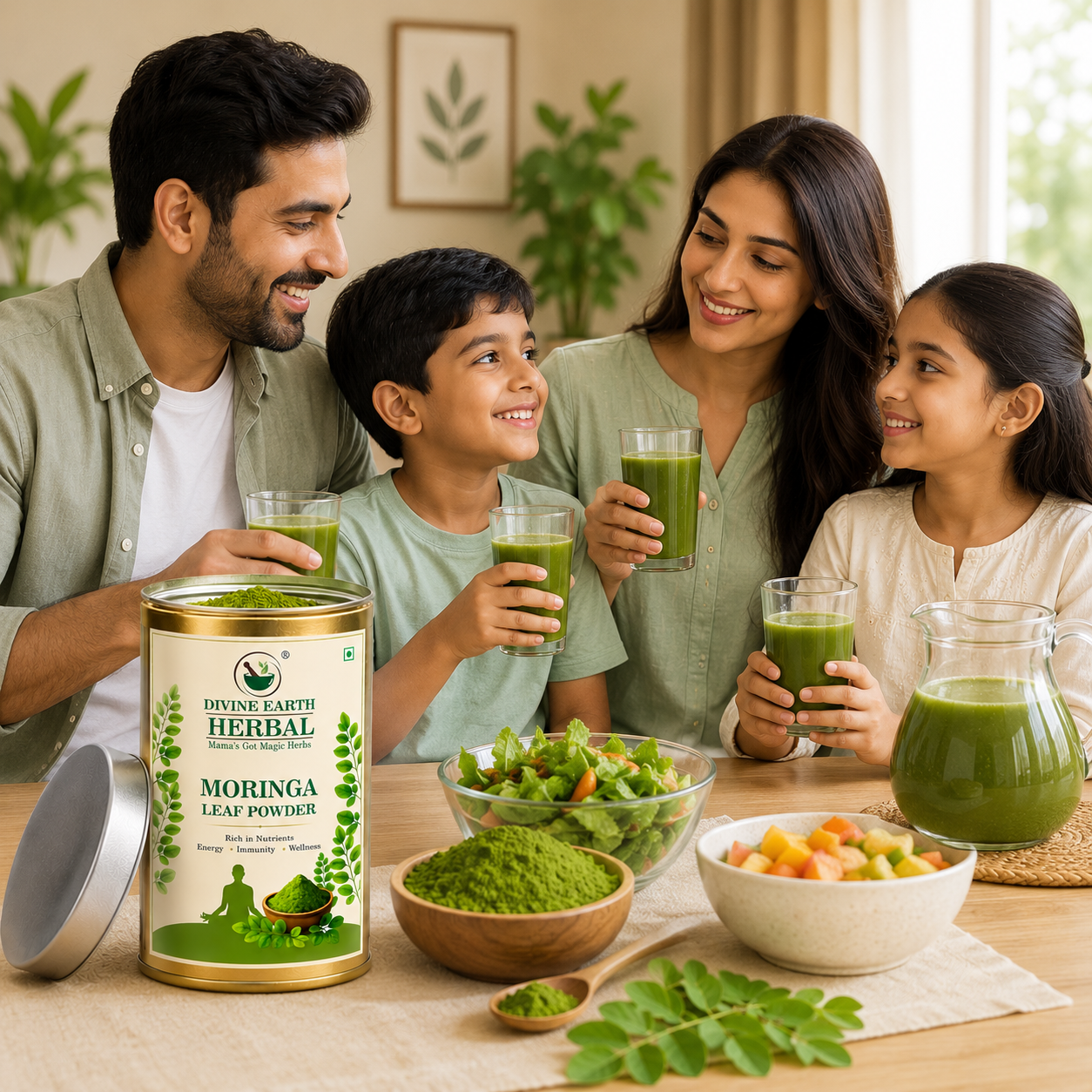 100% Pure Moringa Leaf Powder 150g | Natural Superfood Rich in Vitamins, Minerals & Antioxidants | Supports Immunity, Energy, Digestion & Detox