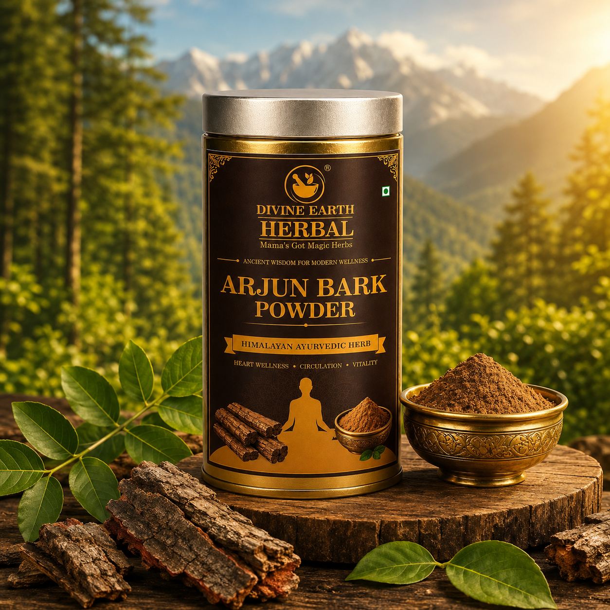 Arjun Ki Chaal Powder 150g | 100% Pure Terminalia Arjuna Bark Powder | Ayurvedic Herbal Supplement for Heart Health, Blood Circulation & Cardiovascular Wellness