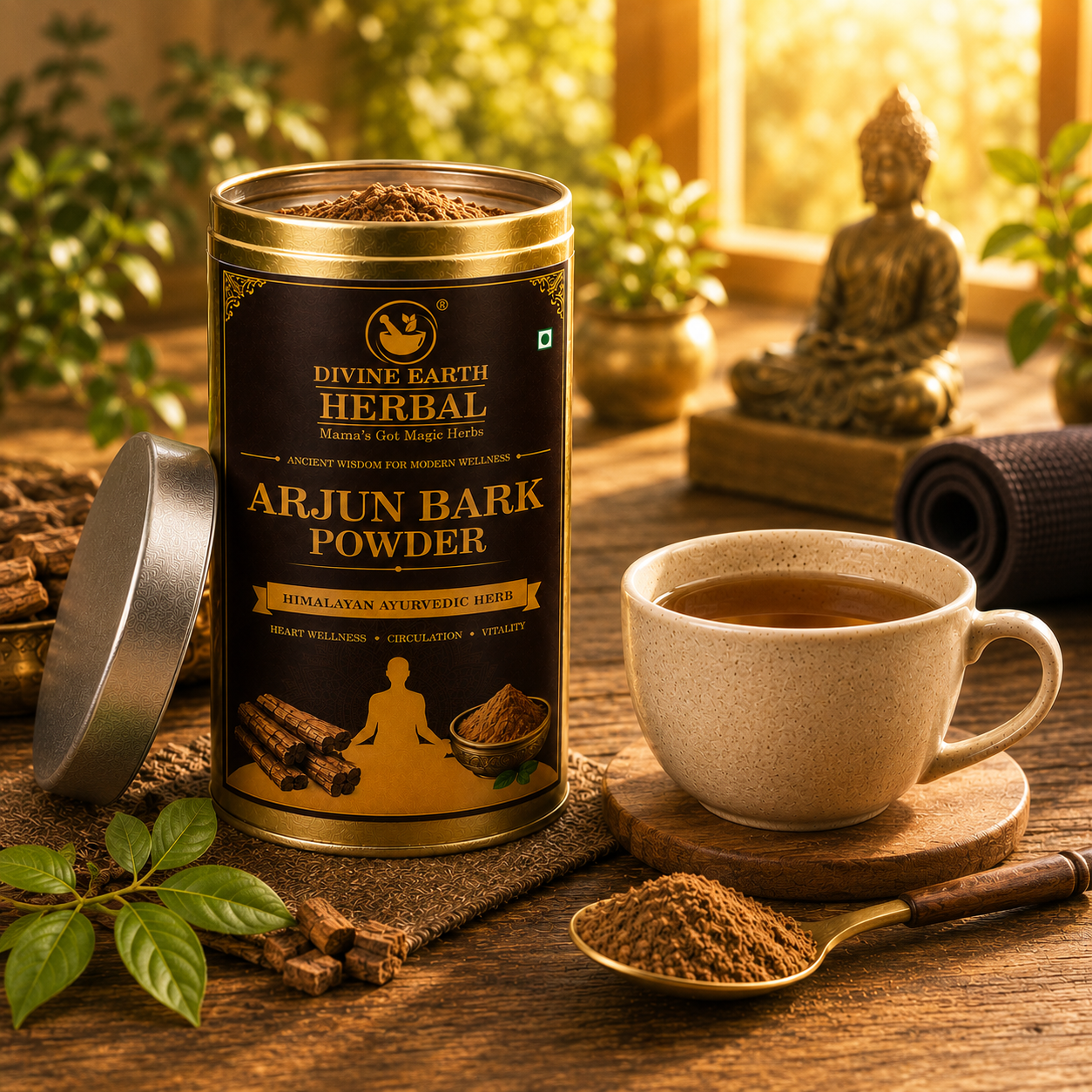 Arjun Ki Chaal Powder 150g | 100% Pure Terminalia Arjuna Bark Powder | Ayurvedic Herbal Supplement for Heart Health, Blood Circulation & Cardiovascular Wellness