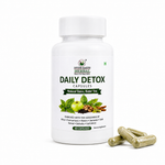 Divine Earth Herbal Daily Detox Capsules | Natural Herbal Supplement with Giloy, Punarnava, Neem, Amla, Tulsi, Harad, Baheda & Kali Mirch | Daily Wellness Support | 60 Capsules