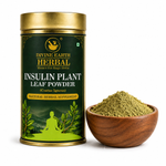 Divine Earth Herbal Insulin Plant Leaf Powder | Costus Igneus Leaf Powder | 100% Natural Herbal Powder | Traditional Ayurvedic Herb | 100g